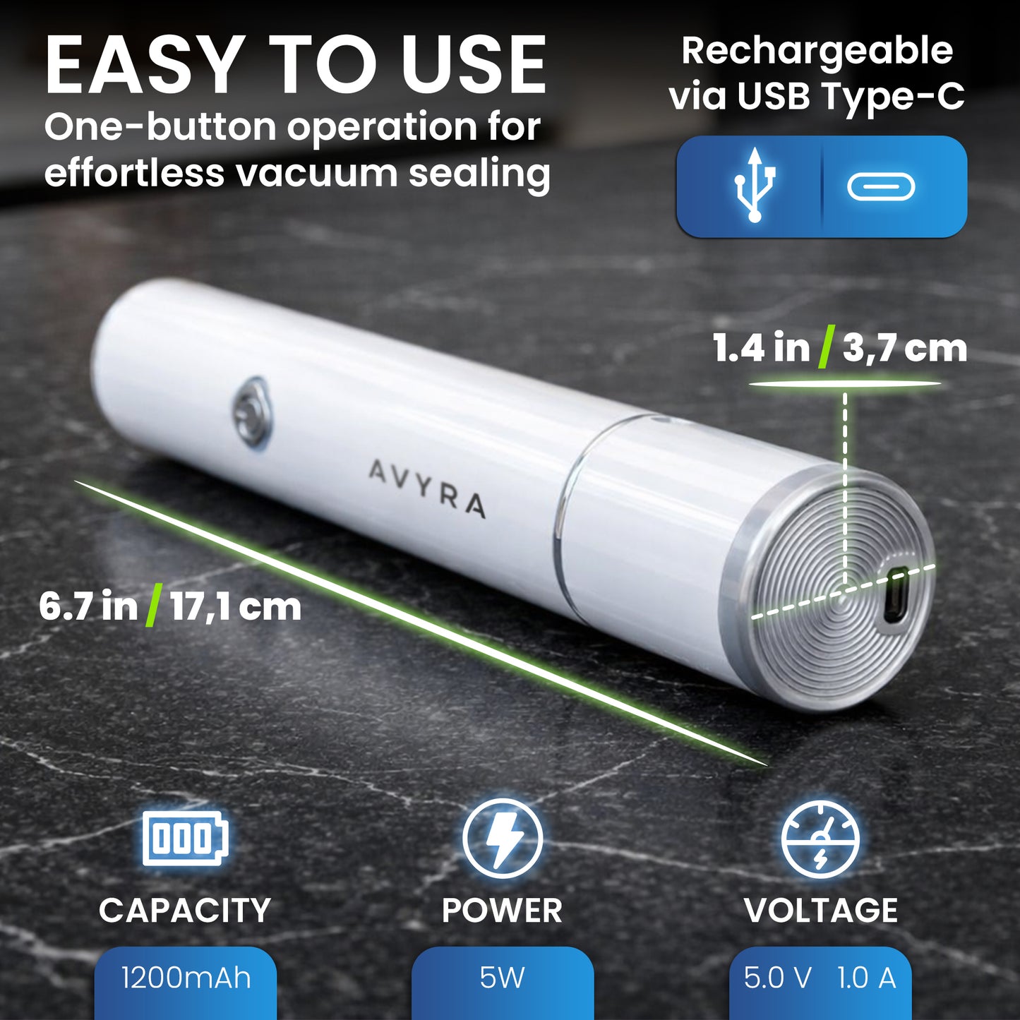 Portable Handheld Vacuum Sealer